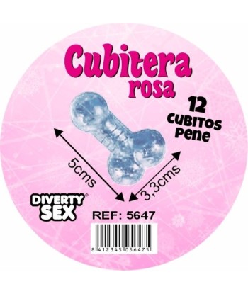 DIABLO PICANTE - CUBITERA 12 PENES SILICONA DURA PARA COLGAR ROSA