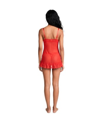 LIVCO CORSETTI FASHION - NUIT SET CAMISETA PANTY ROJO 2028 S-M