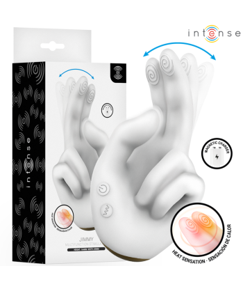 INTENSE - JIMMY ESTIMULADOR MULTIFUNCIÓN CON FORMA DE MANO, VIBRACIÓN Y CALOR