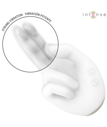 INTENSE - JIMMY ESTIMULADOR MULTIFUNCIÓN CON FORMA DE MANO, VIBRACIÓN Y CALOR