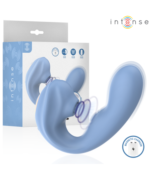 INTENSE - GINA ESTIMULADOR DE CLÍTORIS MULTIFUNCIÓN AZUL