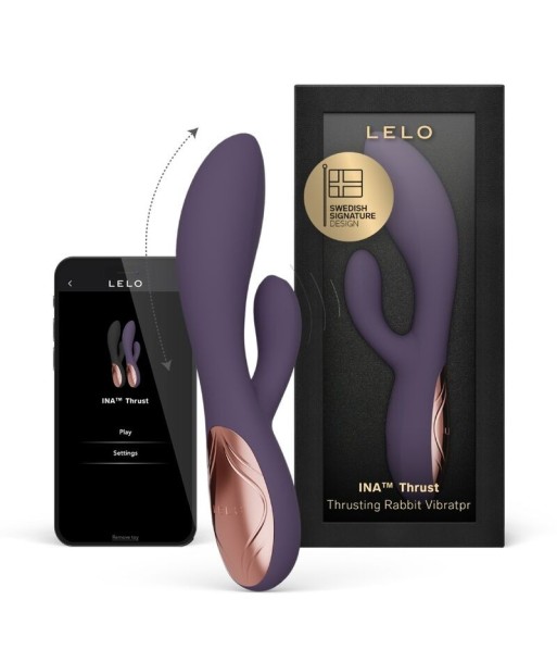 LELO - INA THRUST VIBRADOR RABBIT CON EMPUJE MORADO