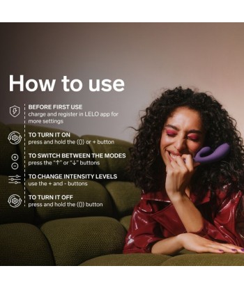 LELO - INA THRUST VIBRADOR RABBIT CON EMPUJE MORADO