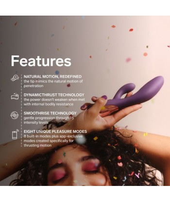 LELO - INA THRUST VIBRADOR RABBIT CON EMPUJE MORADO