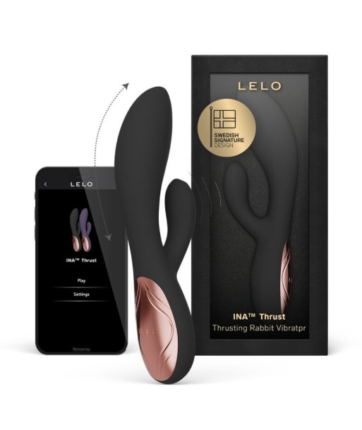 LELO - INA THRUST VIBRADOR RABBIT CON EMPUJE NEGRO