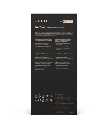 LELO - INA THRUST VIBRADOR RABBIT CON EMPUJE NEGRO