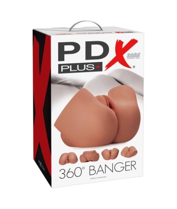 PDX PLUS - MASTURBADOR REALISTA 360 BANGER ANO Y VAGINA