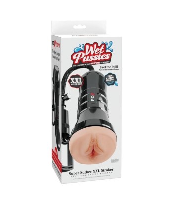 PDX EXTREME -WET PUSSIES MASTURBADOR VAGINA XXL SUPER SUCKER LIGHT CON SUCCIÓN 27.3 CM