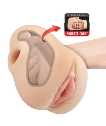 PDX PLUS - MASTURBADOR VAGINA REALÍSTICA PUSSY POUNDER SQUEEZE STROKER 18 CM