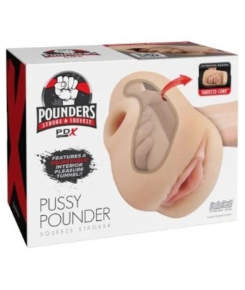 PDX PLUS - MASTURBADOR VAGINA REALÍSTICA PUSSY POUNDER SQUEEZE STROKER 18 CM