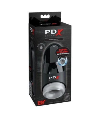 PDX ELITE - MASTURBADOR HYDROGASM CON VIBRACIÓN CICLÓNICA 20 CM