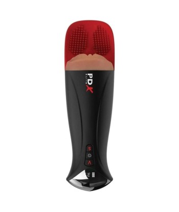 PDX ELITE - MASTURBADOR AUTOMÁTICO FAP-O-MATIC PRO XL VIBRADOR MARRÓN 34.9 CM