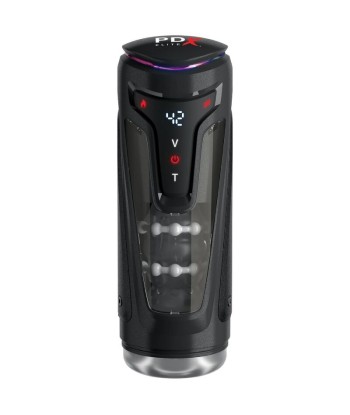 PDX ELITE - MASTURBADOR AUTOMÁTICO MOTO-BATOR PRO THRUSTING STROKER VIBRADOR Y CALOR 26.5 CM
