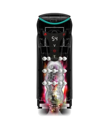 PDX ELITE - MASTURBADOR AUTOMÁTICO MOTO-BATOR PRO THRUSTING STROKER VIBRADOR Y CALOR 26.5 CM