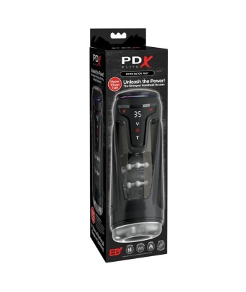 PDX ELITE - MASTURBADOR AUTOMÁTICO MOTO-BATOR PRO THRUSTING STROKER VIBRADOR Y CALOR 26.5 CM