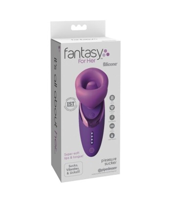 FANTASY FOR HER - SUCCIONADOR DE CLÍTORIS CON VIBRACIÓN PLEASURE SUCKER MORADO