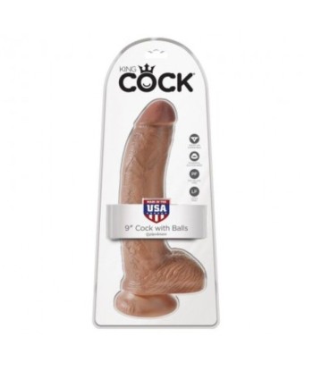 KING COCK - DILDO REALÍSTICO CON TESTÍCULOS 22,8 CM