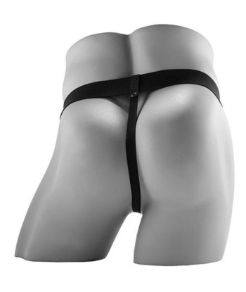FETISH FANTASY SERIES - STRAP ON HUECO REALISTA VIBRADOR CON TESTÍCULOS 17,8 CM