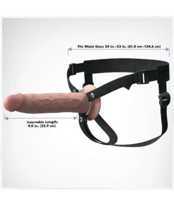 FANTASY X-TENSIONS - ARNÉS CON DILDO HUECO REALÍSTICO ELITE 24.1 CM