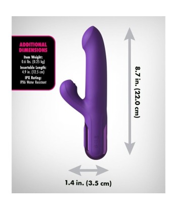 FANTASY FOR HER - VIBRADOR RABBIT SUPER SONIX THRUSTER MORADO