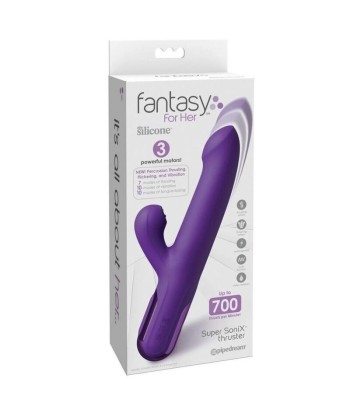 FANTASY FOR HER - VIBRADOR RABBIT SUPER SONIX THRUSTER MORADO