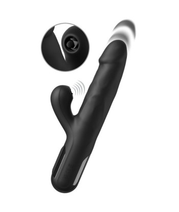 FETISH FANTASY SERIES - VIBRADOR RABBIT SONIX SILICONE THRUSTER NEGRO