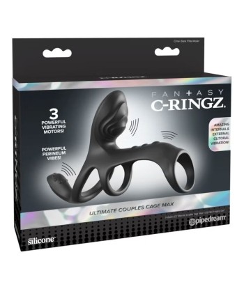 FANTASY C-RINGZ - ANILLO VIBRADOR PARA PAREJAS ULTIMATE COUPLES CAGE MAX 19.5 CM