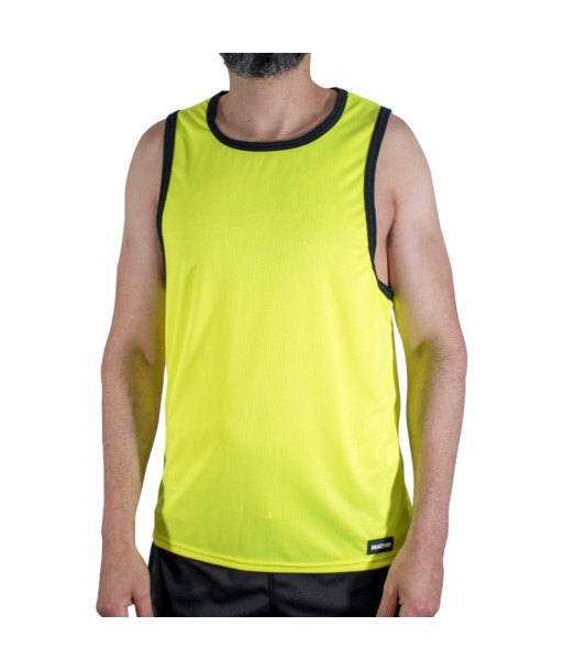 MACHO - CMV001 CAMISETA GYM AMARILLA S-M