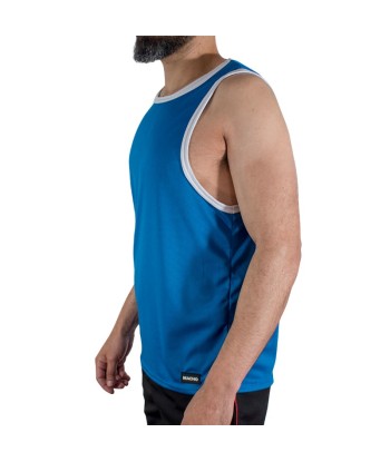 MACHO - CMV002 CAMISETA GYM AZUL S-M