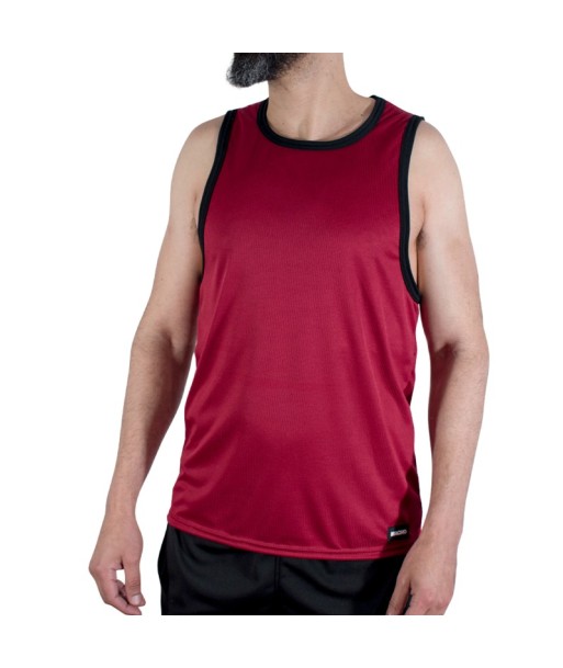 MACHO - CMV003 CAMISETA GYM GRANATE S-M