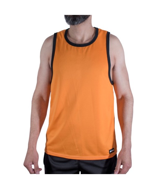 MACHO - CMV005 CAMISETA GYM NARANJA S-M