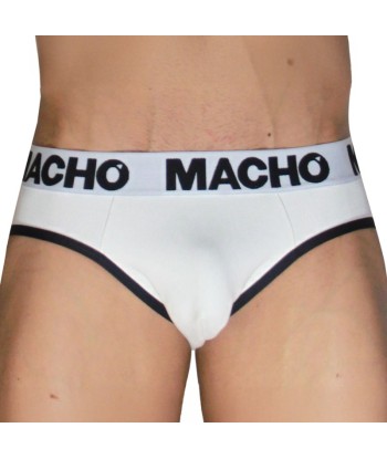 MACHO - MCH006 SLIP CLÁSICO BLANCO NEGRO S