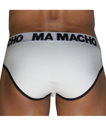 MACHO - MCH006 SLIP CLÁSICO BLANCO NEGRO S