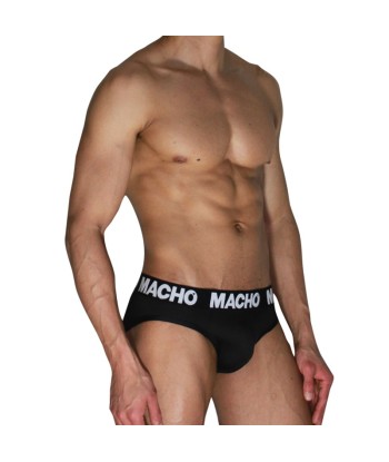 MACHO - MCH007 SLIP CLÁSICO NEGRO NEGRO S