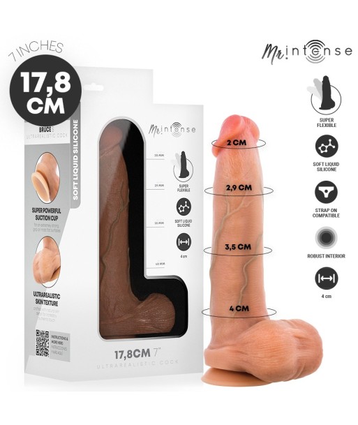 MR INTENSE - BRUCE S DILDO SILICONA 17.8 CM -Ø- 4 CM