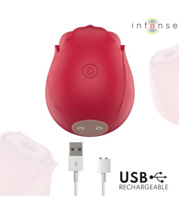 INTENSE - CAMELLIA ROSA SUCCIONADOR DE CLÍTORIS POR ONDAS BURDEOS