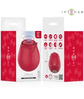 INTENSE - CAMELLIA ROSA SUCCIONADOR DE CLÍTORIS POR ONDAS BURDEOS