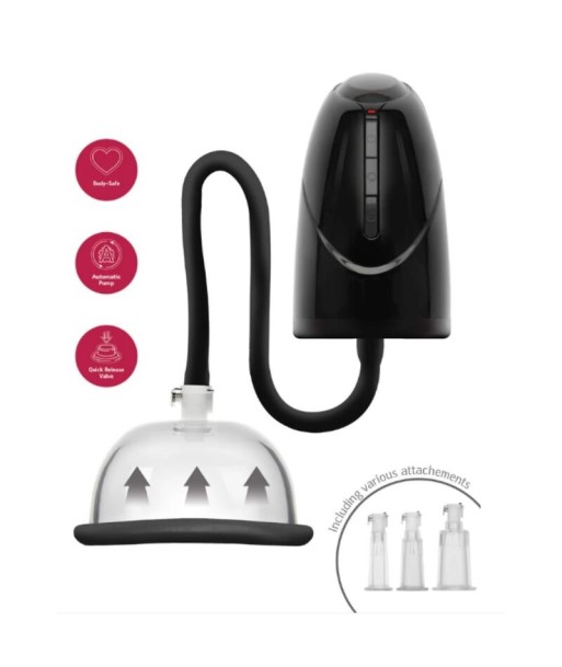 SHE.E.O - BOMBA AUTOMÁTICA DE VACÍO PARA VAGINA Y CLÍTORIS NEGRA