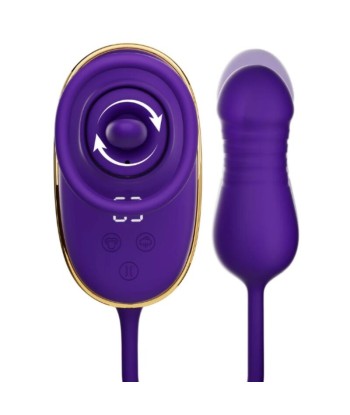 SHE.E.O - SUCCIONADOR DE CLÍTORIS CON EFECTO LICKING Y ESTIMULADOR ANAL MORADO