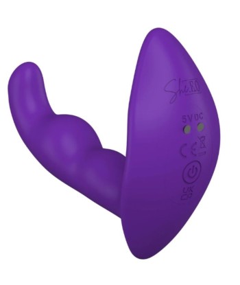 SHE.E.O - ESTIMULADOR ANAL VIBRADOR ROTATIVO CON CONTROL REMOTO MORADO