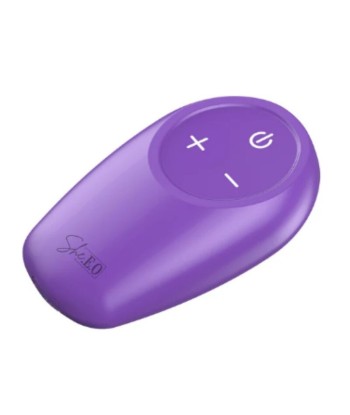 SHE.E.O - ESTIMULADOR ANAL VIBRADOR ROTATIVO CON CONTROL REMOTO MORADO