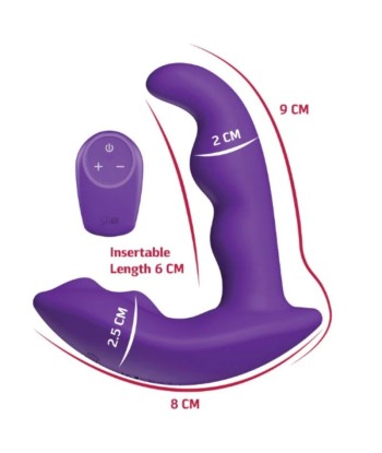 SHE.E.O - ESTIMULADOR ANAL VIBRADOR ROTATIVO CON CONTROL REMOTO MORADO