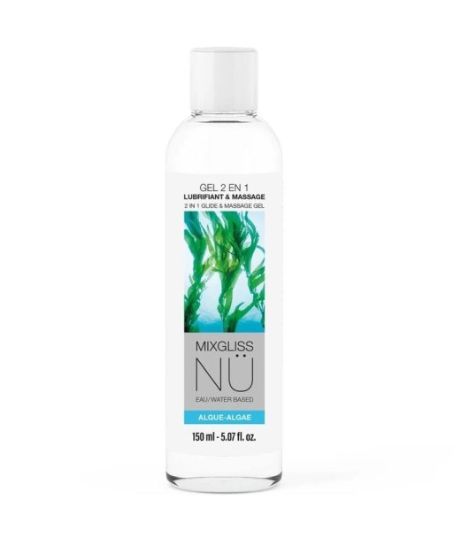 MIXGLISS - GEL NÜ 2 EN 1 LUBRICANTE BASE AGUA Y MASAJE NURU ALGA 150 ML
