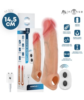 MR INTENSE - ARNOLD M VIBRADOR FUNDA PENE SILICONA CONTROL REMOTO 14.5 CM -Ø- 4 CM