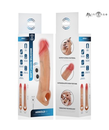 MR INTENSE - ARNOLD M VIBRADOR FUNDA PENE SILICONA CONTROL REMOTO 14.5 CM -Ø- 4 CM