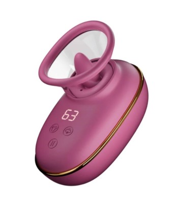 SHE.E.O - BOMBA AUTOMÁTICA ESTIMULADORA DE CLÍTORIS CON EFECTO LICKING MORADA