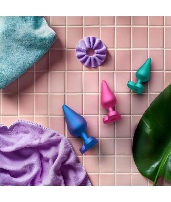 ROMP - LUSTER KIT DE ENTRENAMIENTO ANAL S-M-L CON BASE EN FORMA DE CORAZÓN