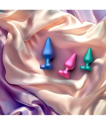 ROMP - LUSTER KIT DE ENTRENAMIENTO ANAL S-M-L CON BASE EN FORMA DE CORAZÓN