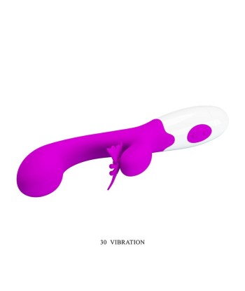 PRETTY LOVE - BUTTERFLY KISS VIBRADOR RABBIT 30 FUNCIONES MORADO