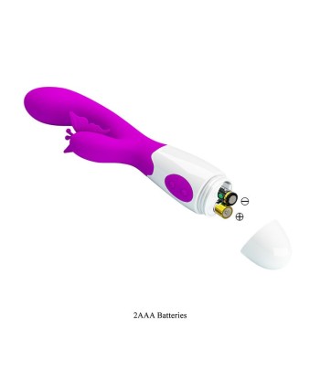 PRETTY LOVE - BUTTERFLY KISS VIBRADOR RABBIT 30 FUNCIONES MORADO